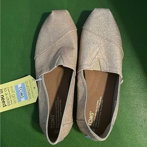 Rose Gold Sparkly TOMS